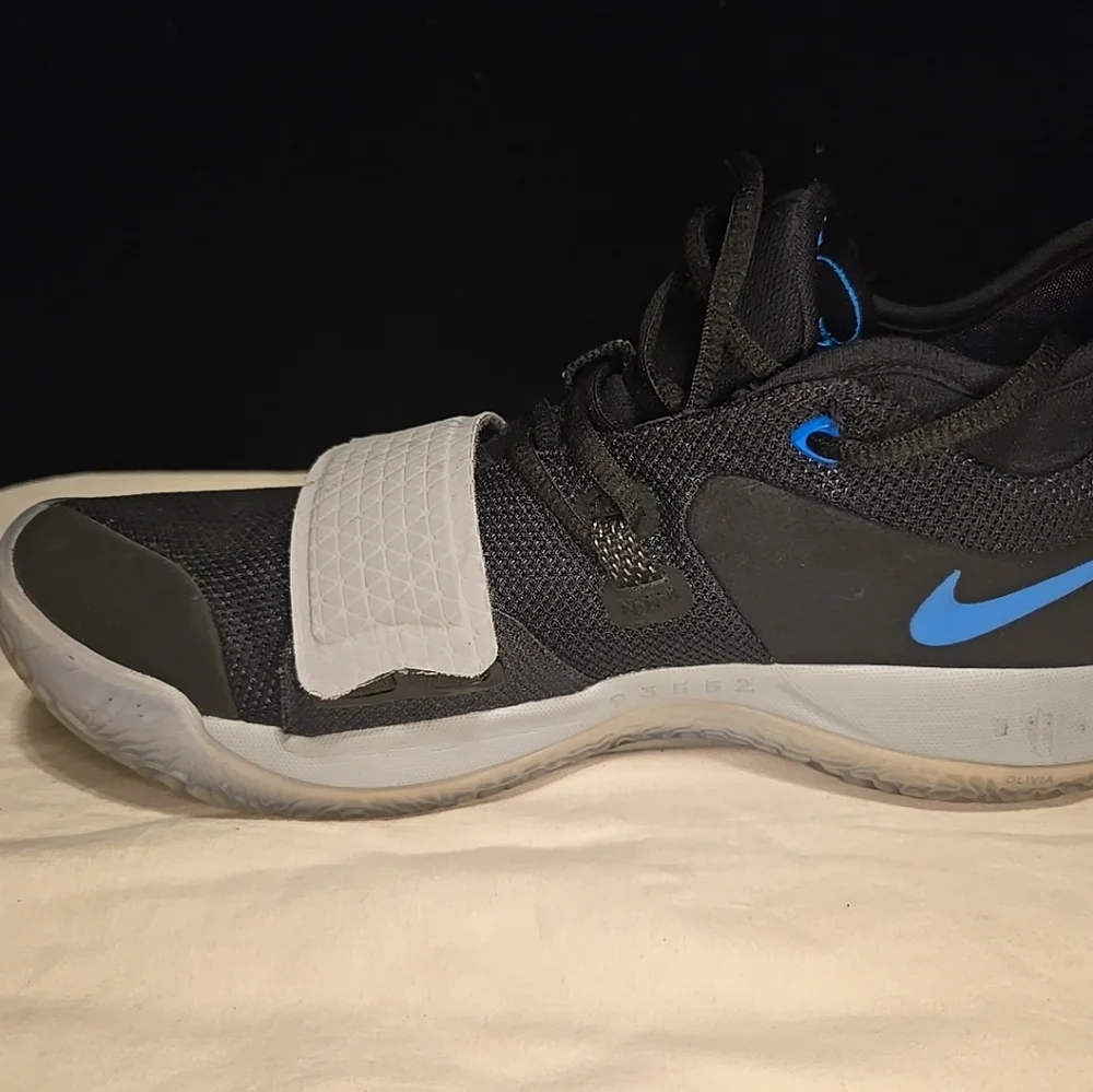 Nike PG 2.5 Photo Blue Black Gray Men's Basketball‎ shoes size 9.5 RARE